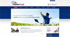 Desktop Screenshot of fusionplusinc.com