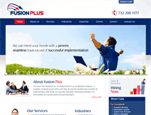 Tablet Screenshot of fusionplusinc.com